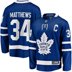 Auston Matthews Toronto Maple Leafs Fanatics Captain Patch Home Breakaway Player Jersey -  NHL Jerseys