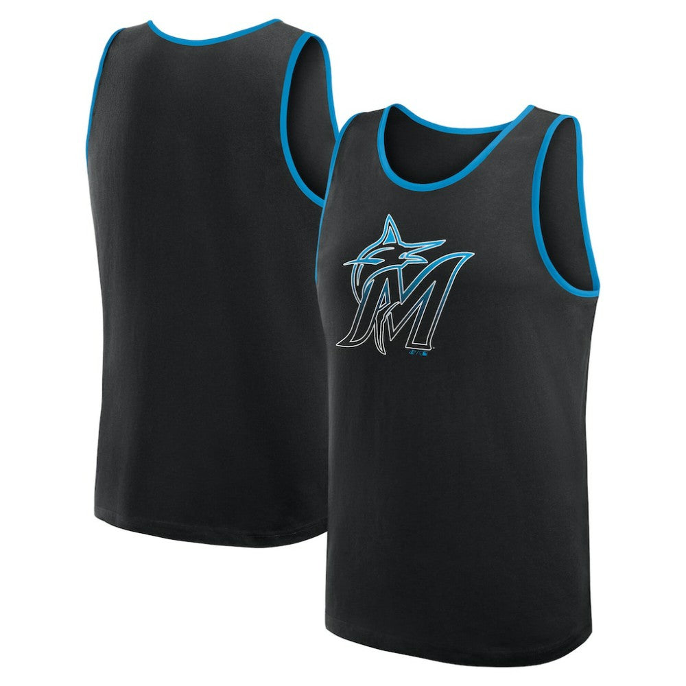 Miami Marlins Logo Athletic Unmatched Success Tank Top - MLB Tanks