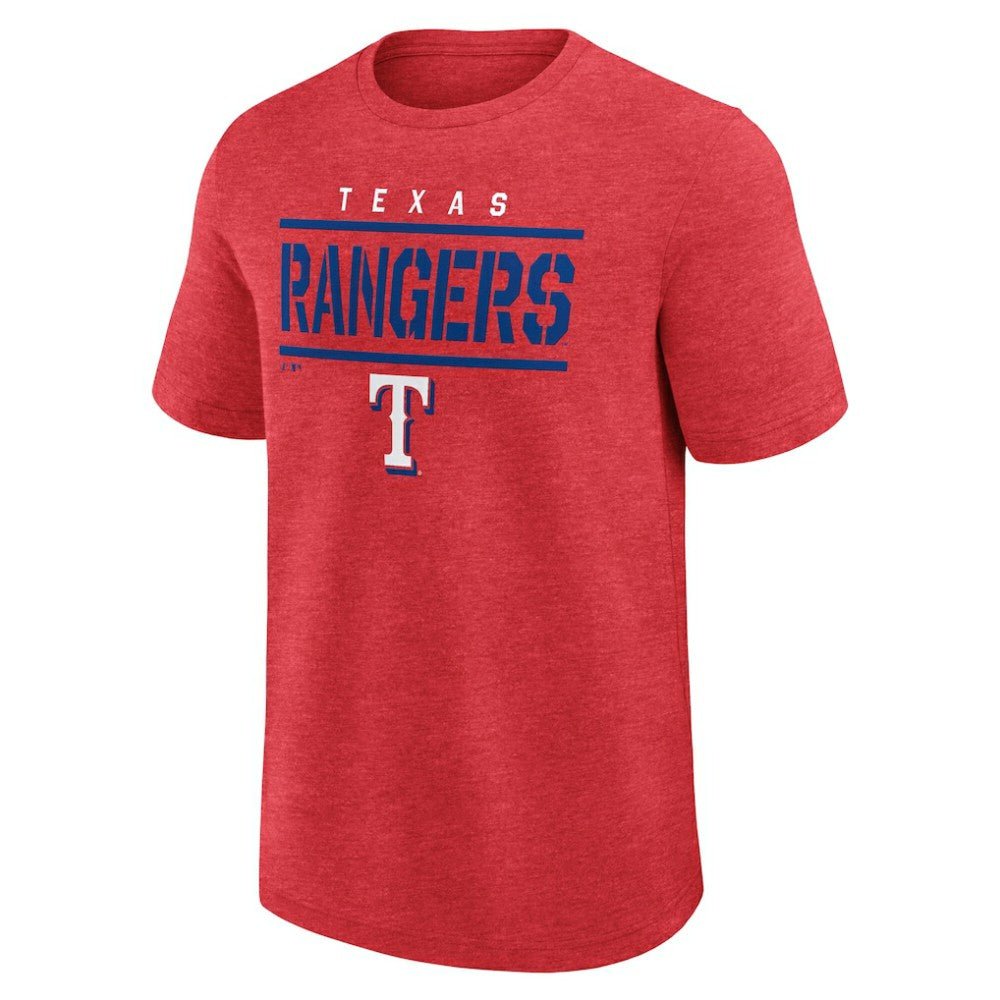 Texas Rangers Logo Athletic Top Notch T-Shirt - MLB T-shirts