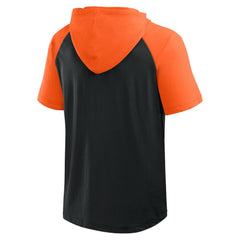 San Francisco Giants Logo Athletic Prime Raglan Short Sleeve Hoodie T-Shirt - MLB Hoodies