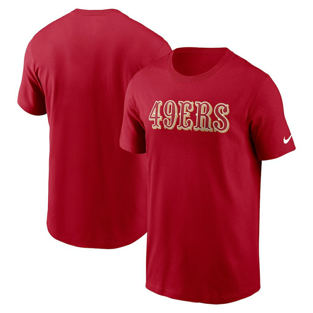 San Francisco 49ers Primetime Wordmark Essential T-Shirt | NFL US