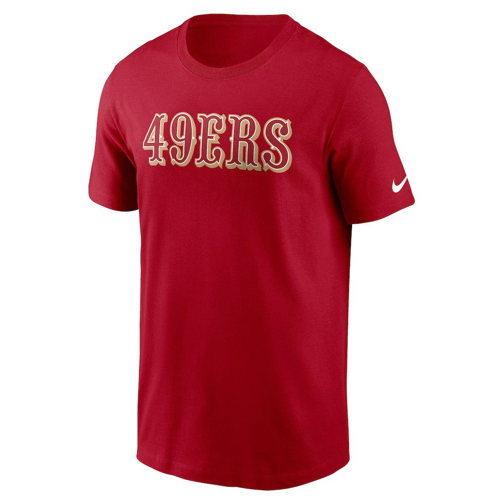 San Francisco 49ers Primetime Wordmark Essential T-Shirt | NFL US