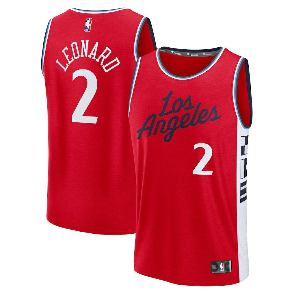 Red Kawhi Leonard LA Clippers Fast Break Replica Player Jersey | NBA