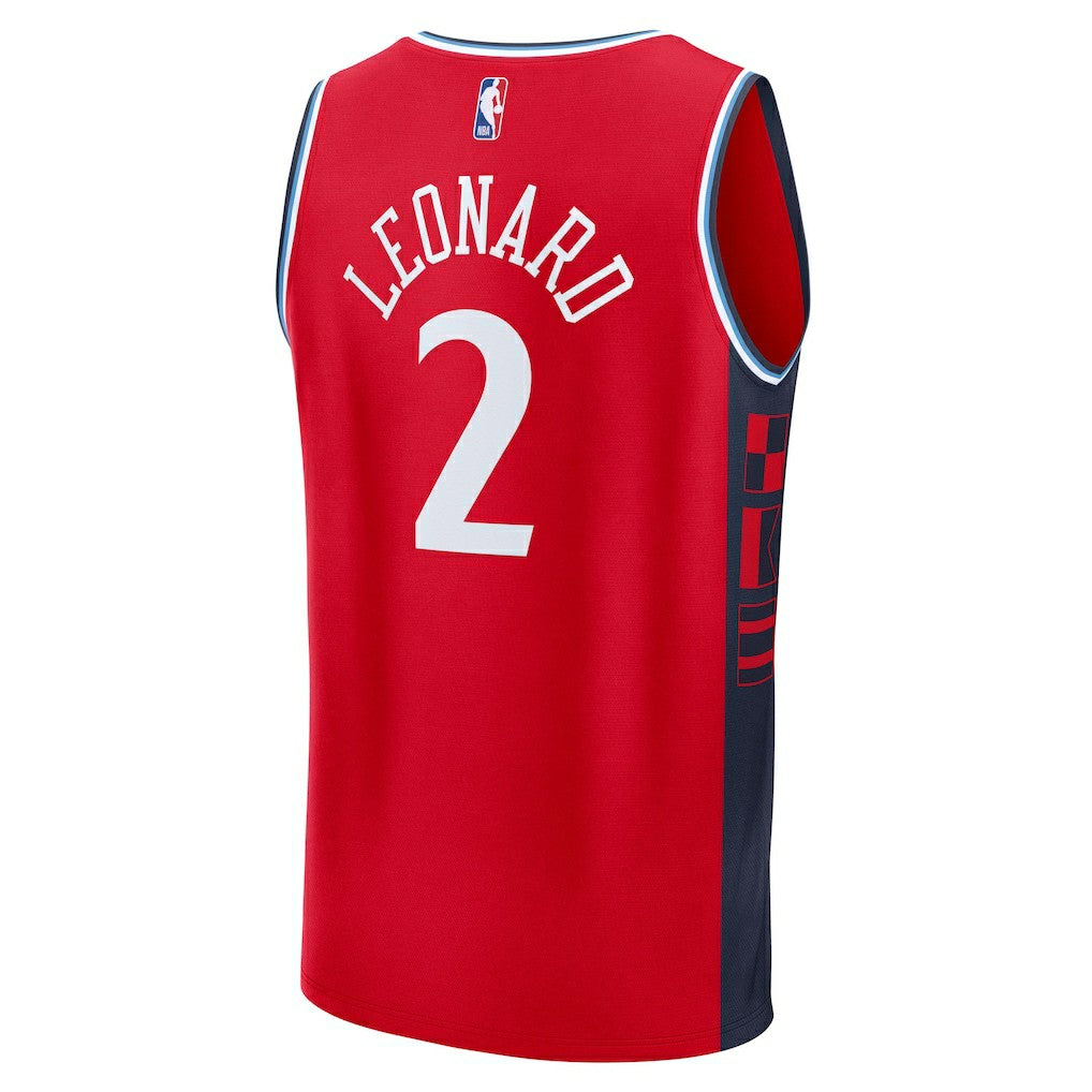 Red Kawhi Leonard LA Clippers Fast Break Replica Player Jersey | NBA