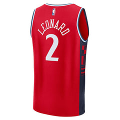 Red Kawhi Leonard LA Clippers Fast Break Replica Player Jersey | NBA