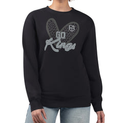 Los Angeles Kings G-III 4Her by Carl Banks Women's Animal Print Heart Fleece Pullover Sweatshirt -  NHL Sweatshirts