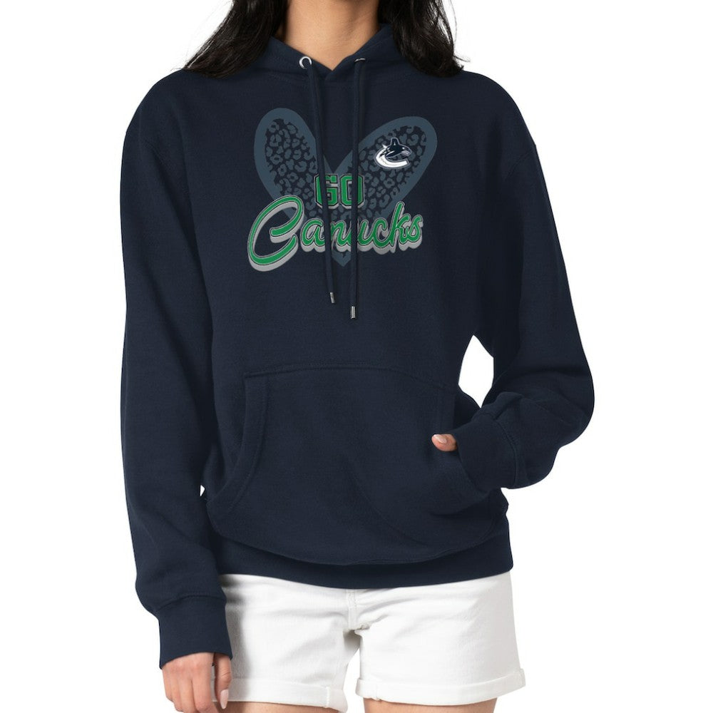 Vancouver Canucks G-III 4Her by Carl Banks Women's Animal Print Heart Fleece Pullover Hoodie -  NHL Hoodies