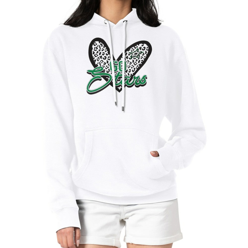 Dallas Stars G-III 4Her by Carl Banks Women's Animal Print Heart Fleece Pullover Hoodie -  NHL Hoodies