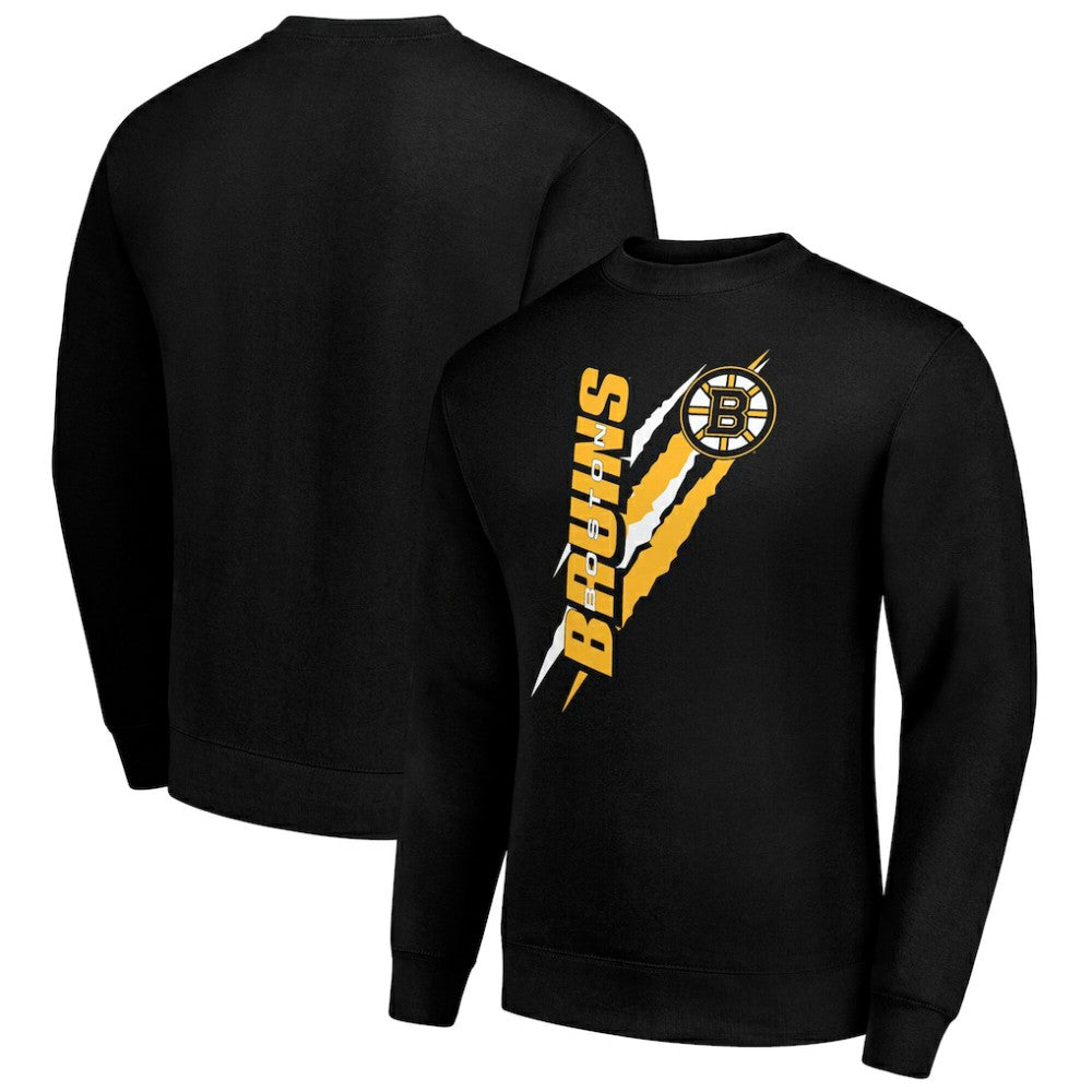 Boston Bruins Starter Color Scratch Pullover Sweatshirt -  NHL Sweatshirts