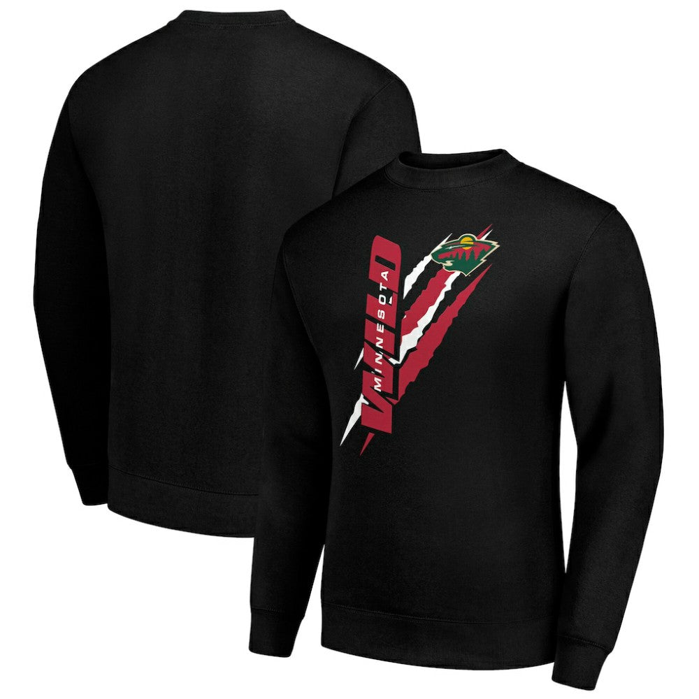 Minnesota Wild Starter Color Scratch Pullover Sweatshirt -  NHL Sweatshirts
