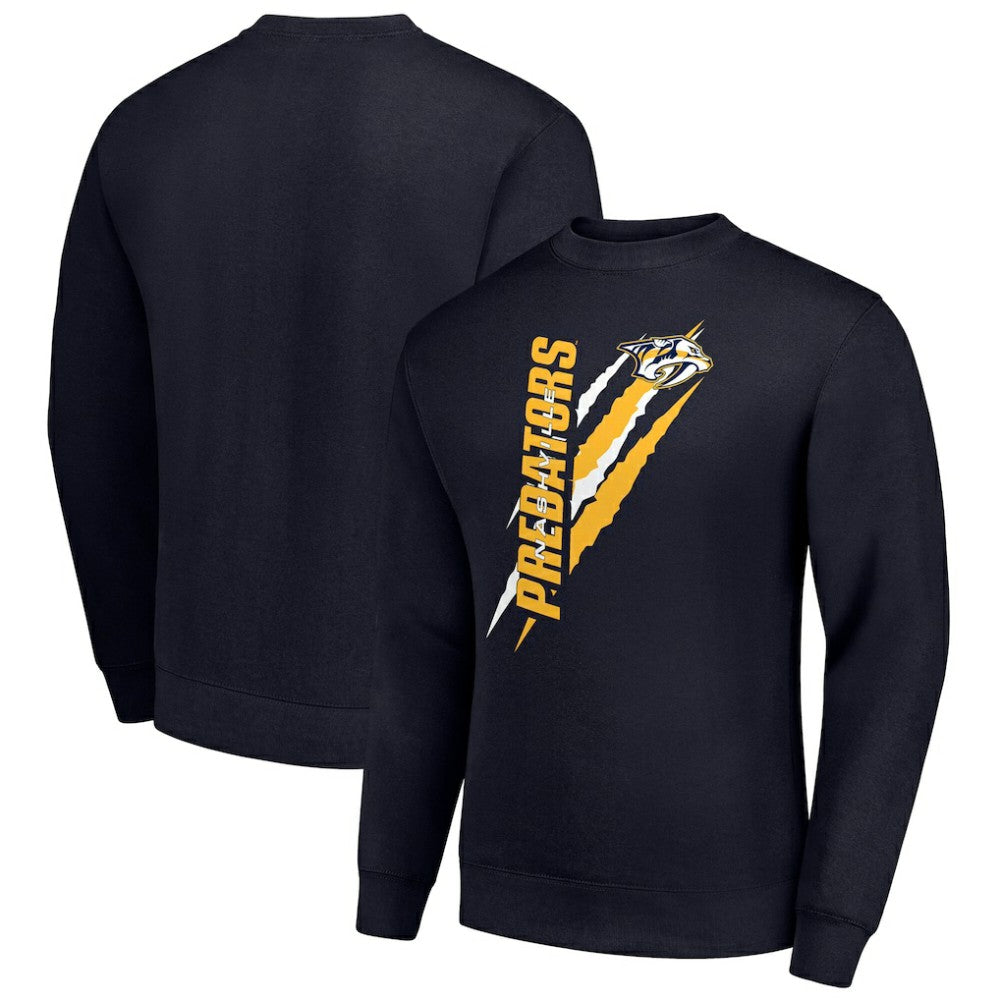 Nashville Predators Starter Color Scratch Pullover Sweatshirt -  NHL Sweatshirts