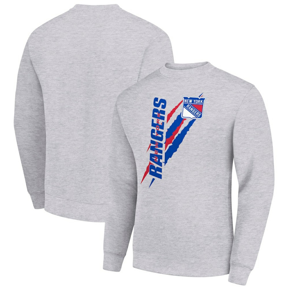New York Rangers Starter Color Scratch Pullover Sweatshirt -  NHL Sweatshirts