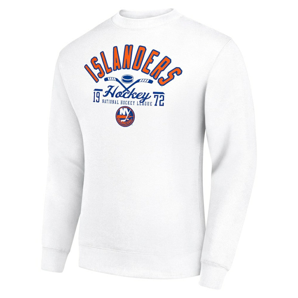 New York Islanders Starter Stick And Puck Logo Fleece Pullover Sweatshirt -  NHL Sweatshirts