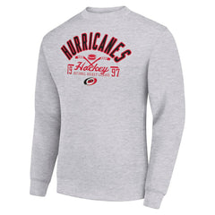 Carolina Hurricanes Starter Stick And Puck Logo Fleece Pullover Sweatshirt -  NHL Sweatshirts