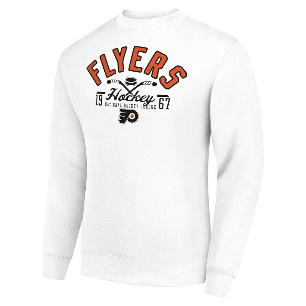 Philadelphia Flyers Starter Stick And Puck Logo Fleece Pullover Sweatshirt -  NHL Sweatshirts