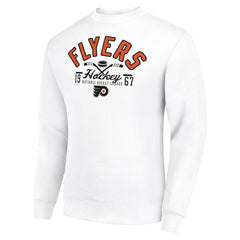 Philadelphia Flyers Starter Stick And Puck Logo Fleece Pullover Sweatshirt -  NHL Sweatshirts