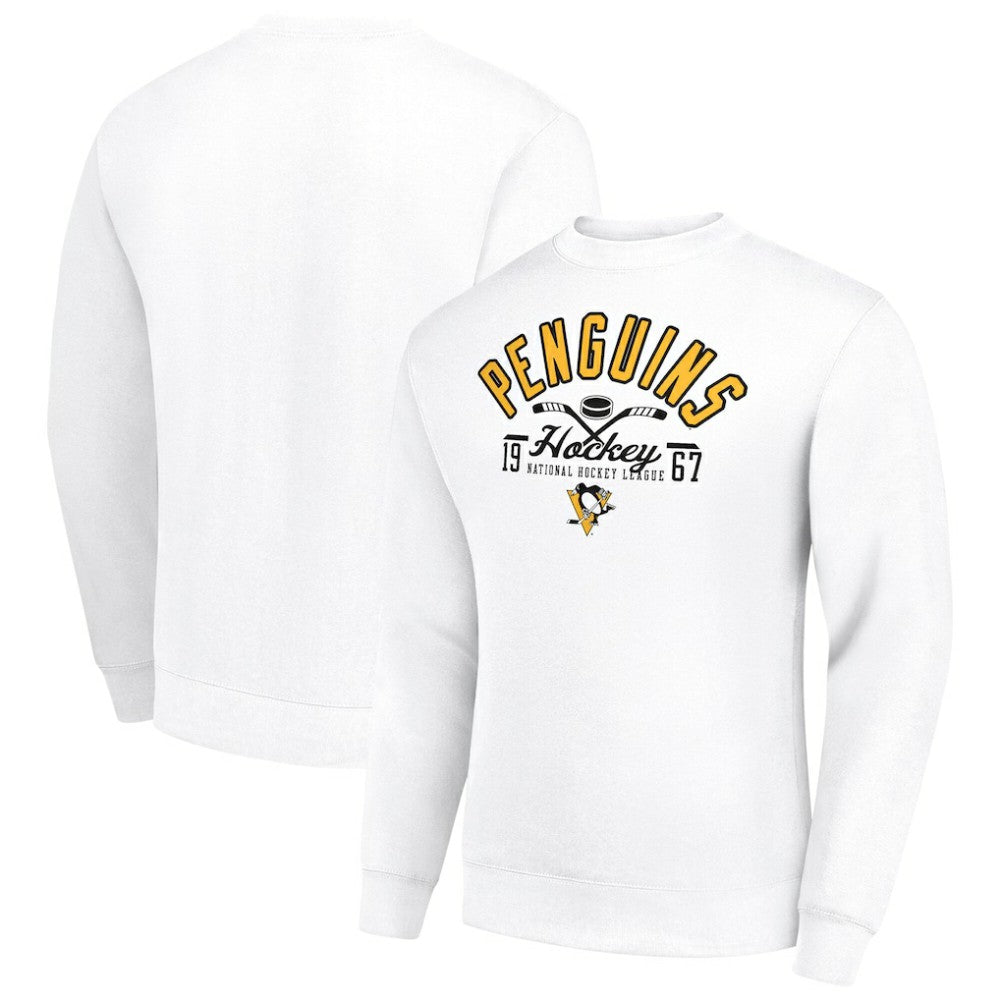 Pittsburgh Penguins Starter Stick And Puck Logo Fleece Pullover Sweatshirt -  NHL Sweatshirts