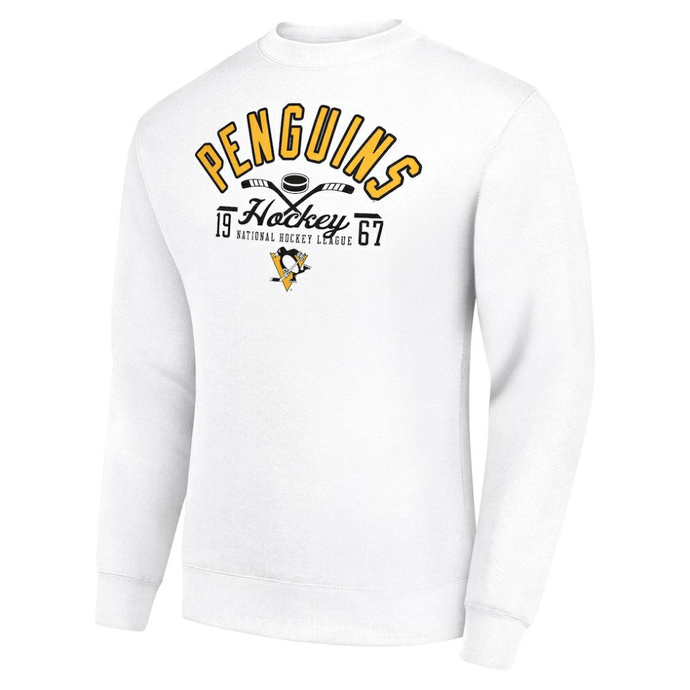 Pittsburgh Penguins Starter Stick And Puck Logo Fleece Pullover Sweatshirt -  NHL Sweatshirts
