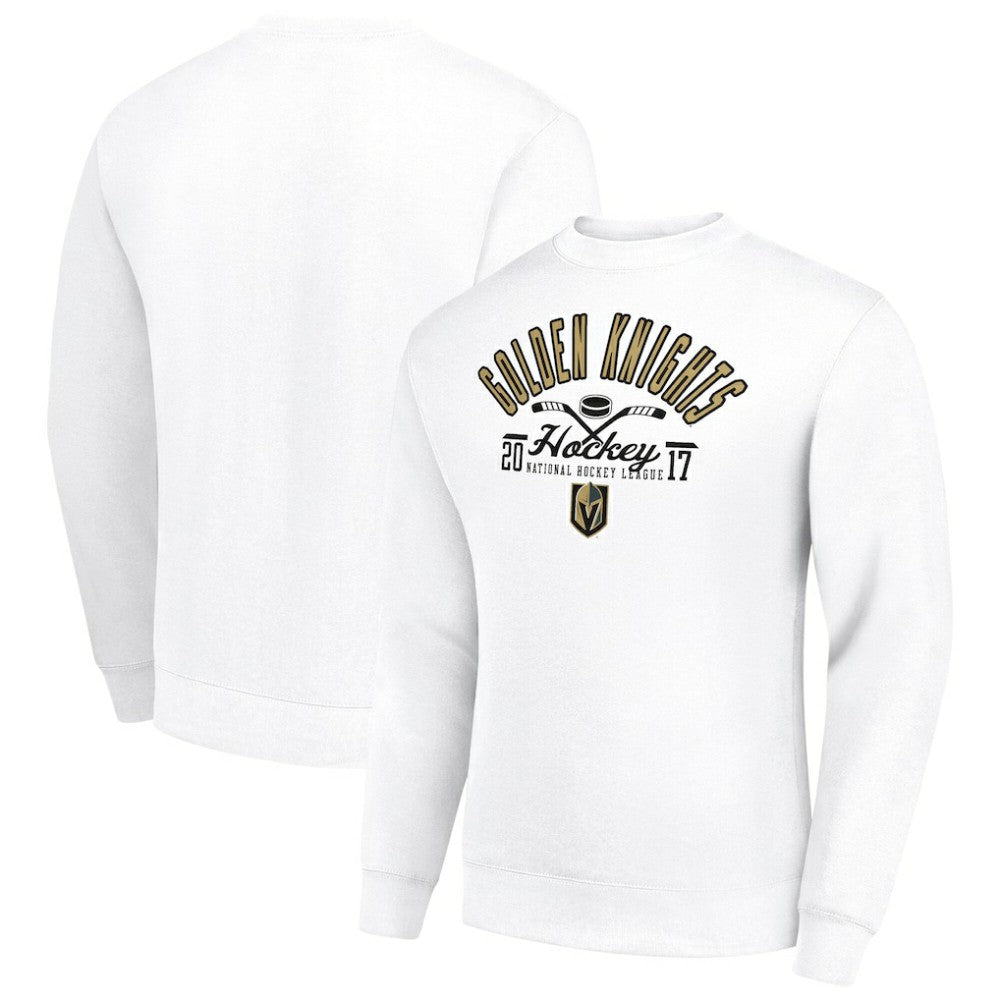 Vegas Golden Knights Starter Stick And Puck Logo Fleece Pullover Sweatshirt -  NHL Sweatshirts