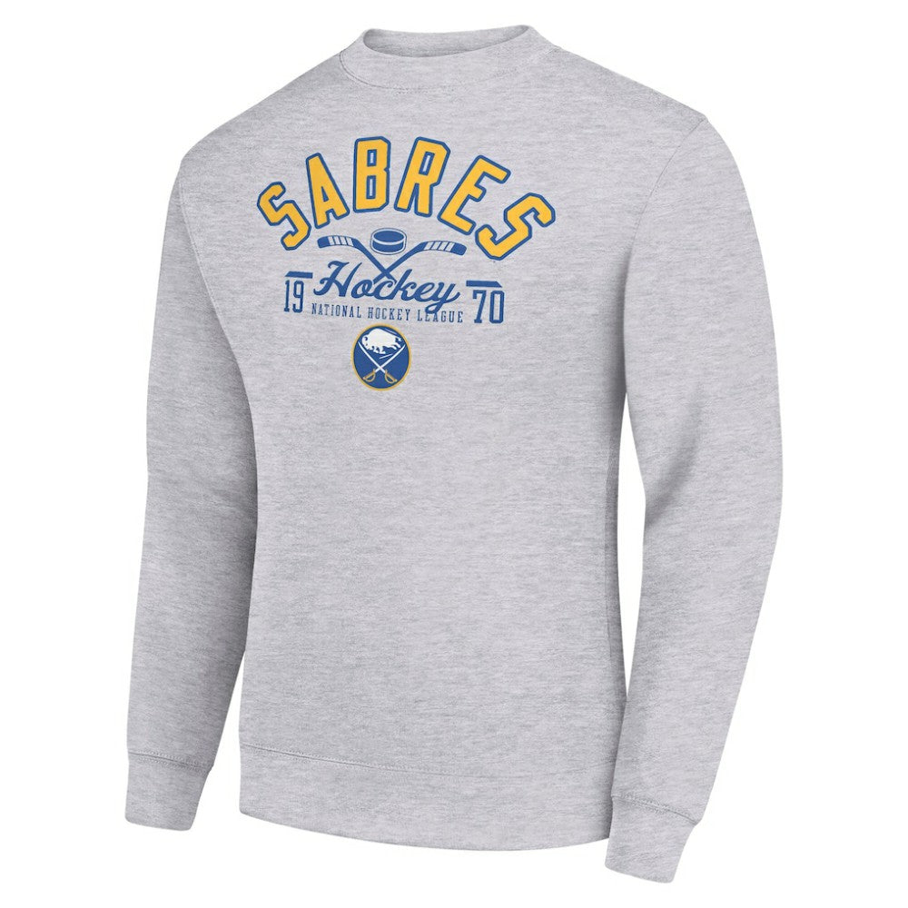 Buffalo Sabres Starter Stick And Puck Logo Fleece Pullover Sweatshirt -  NHL Sweatshirts