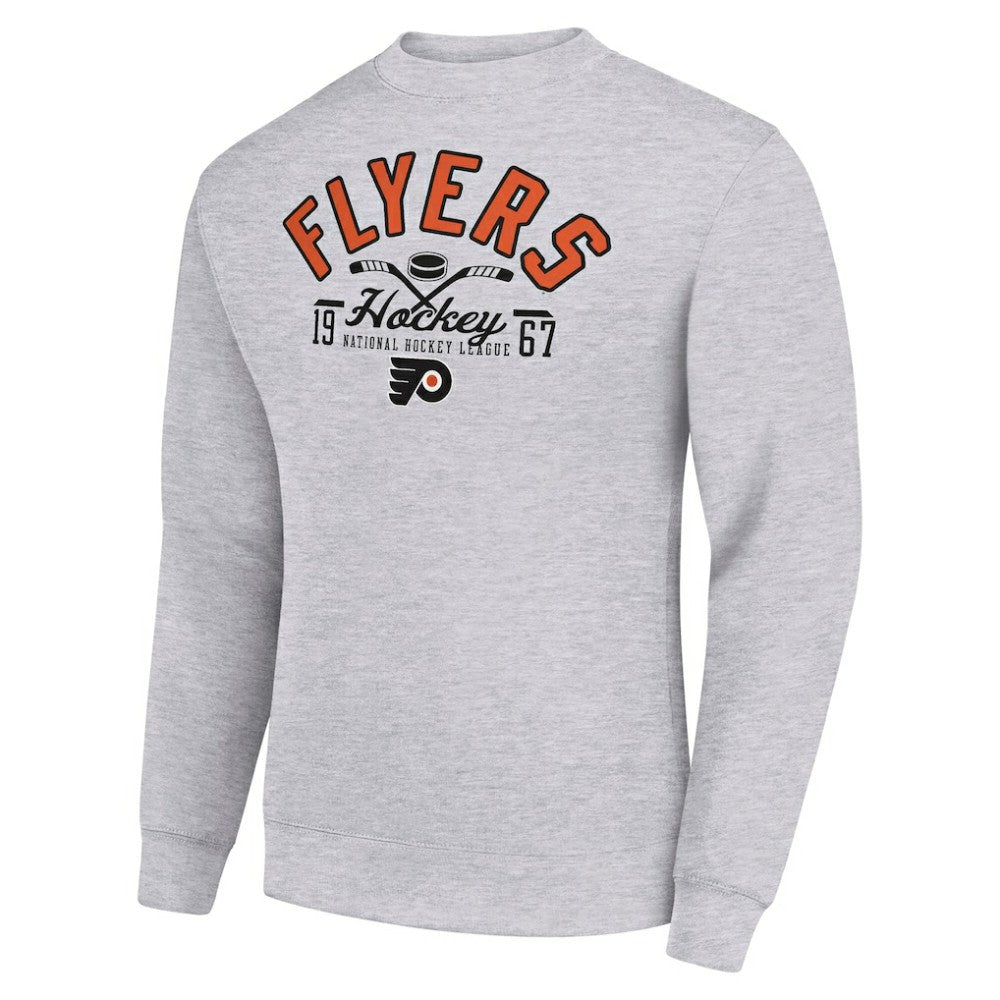 Philadelphia Flyers Starter Stick And Puck Logo Fleece Pullover Sweatshirt -  NHL Sweatshirts