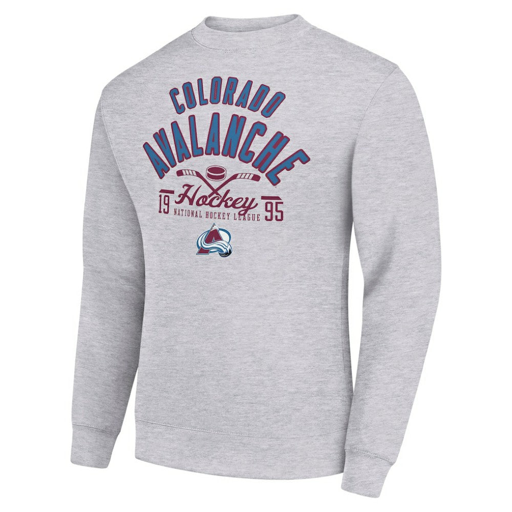 Colorado Avalanche Starter Stick And Puck Logo Fleece Pullover Sweatshirt -  NHL Sweatshirts