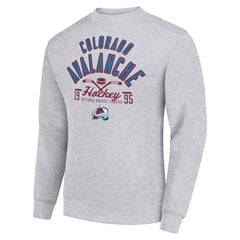 Colorado Avalanche Starter Stick And Puck Logo Fleece Pullover Sweatshirt -  NHL Sweatshirts