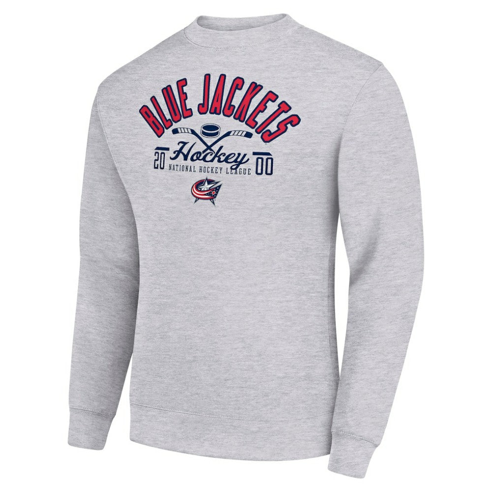 Columbus Blue Jackets Starter Stick And Puck Logo Fleece Pullover Sweatshirt -  NHL Sweatshirts