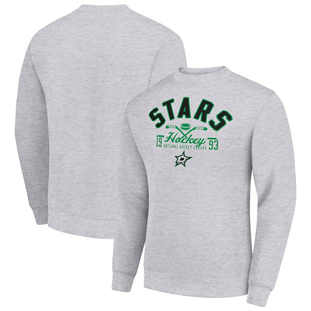 Dallas Stars Starter Stick And Puck Logo Fleece Pullover Sweatshirt -  NHL Sweatshirts