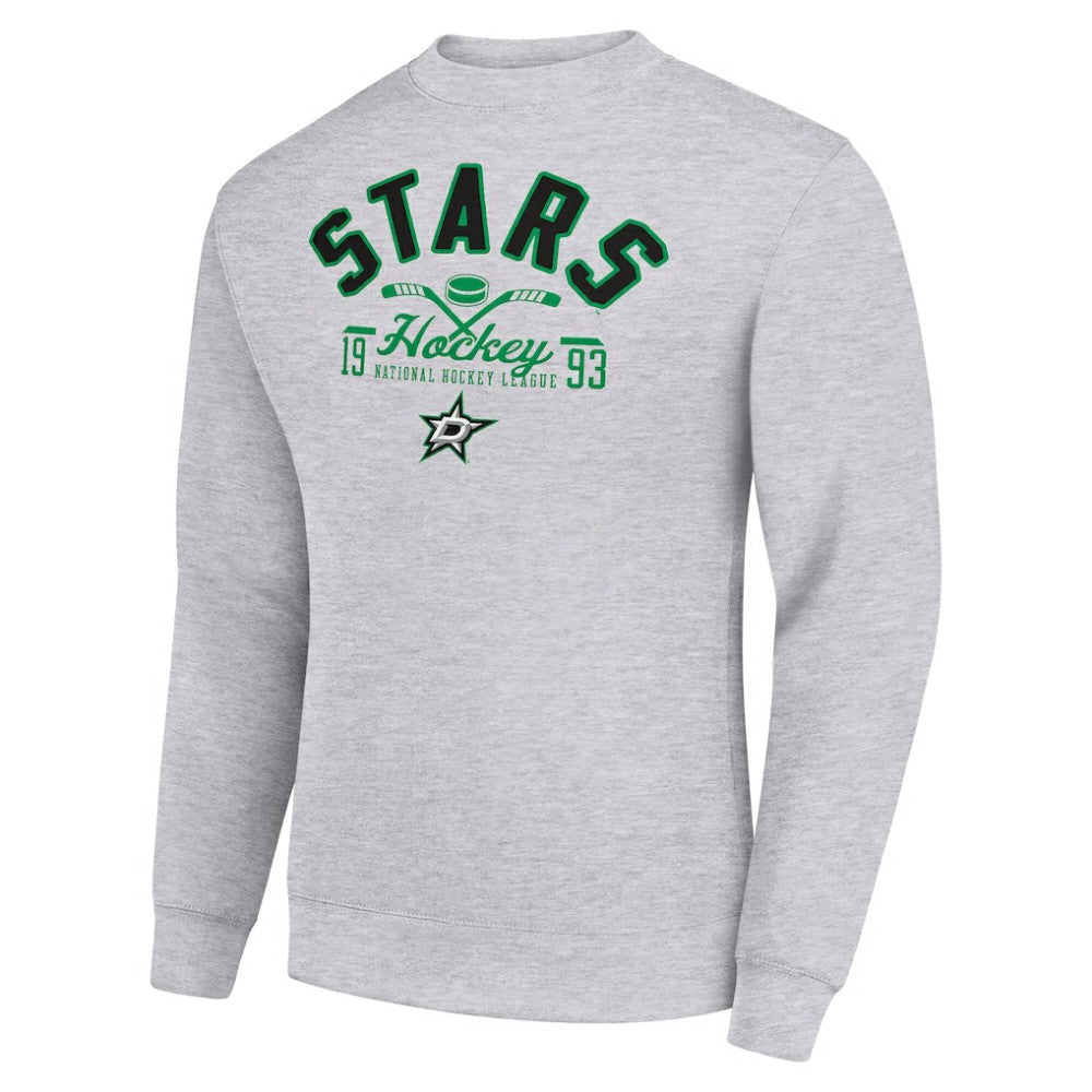 Dallas Stars Starter Stick And Puck Logo Fleece Pullover Sweatshirt -  NHL Sweatshirts