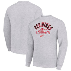Detroit Red Wings Starter Stick And Puck Logo Fleece Pullover Sweatshirt -  NHL Sweatshirts