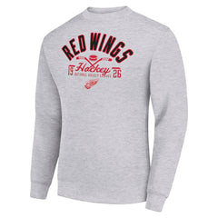 Detroit Red Wings Starter Stick And Puck Logo Fleece Pullover Sweatshirt -  NHL Sweatshirts