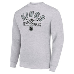 Los Angeles Kings Starter Stick And Puck Logo Fleece Pullover Sweatshirt -  NHL Sweatshirts