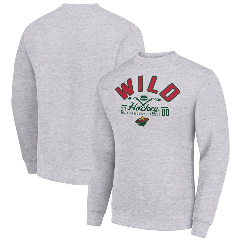 Minnesota Wild Starter Stick And Puck Logo Fleece Pullover Sweatshirt -  NHL Sweatshirts
