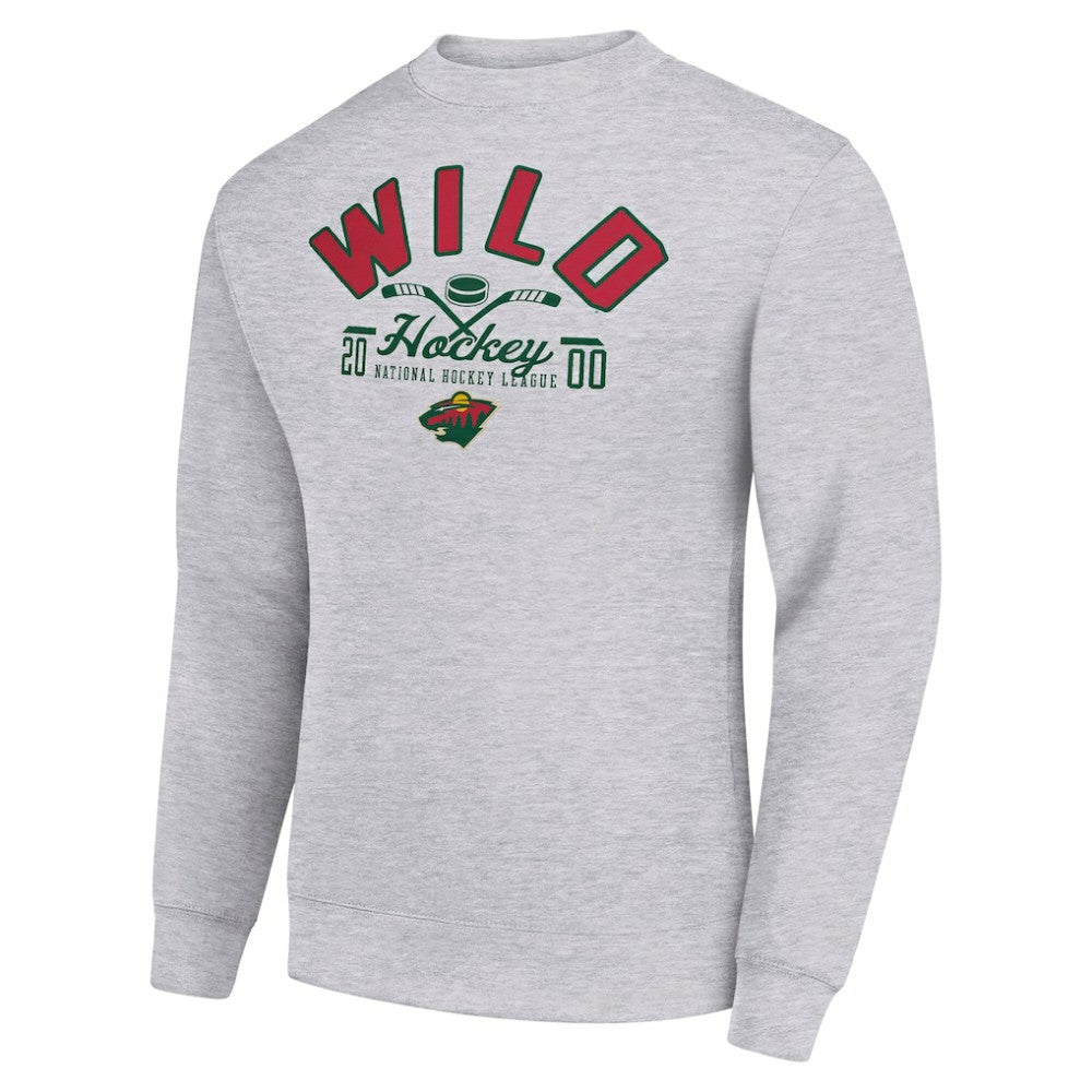 Minnesota Wild Starter Stick And Puck Logo Fleece Pullover Sweatshirt -  NHL Sweatshirts