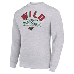 Minnesota Wild Starter Stick And Puck Logo Fleece Pullover Sweatshirt -  NHL Sweatshirts