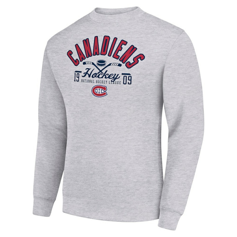Montreal Canadiens Starter Stick And Puck Logo Fleece Pullover Sweatshirt -  NHL Sweatshirts