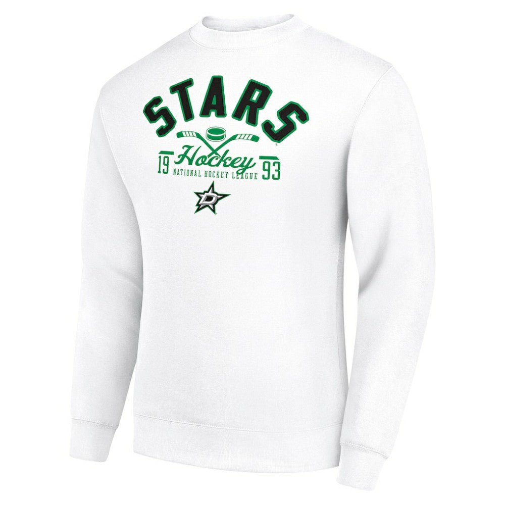 Dallas Stars Starter Stick And Puck Logo Fleece Pullover Sweatshirt -  NHL Sweatshirts
