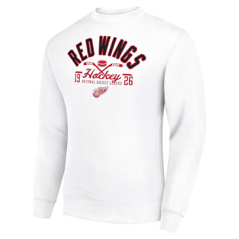 Detroit Red Wings Starter Stick And Puck Logo Fleece Pullover Sweatshirt -  NHL Sweatshirts