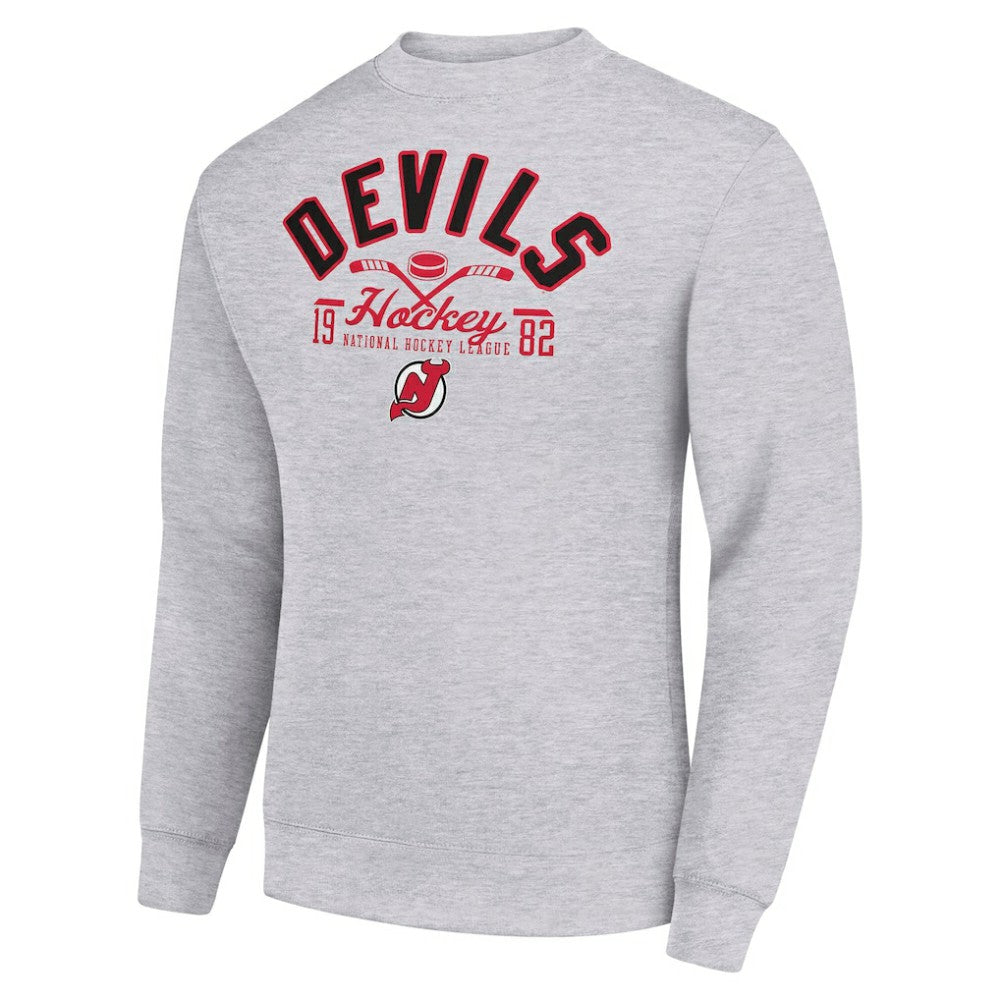 New Jersey Devils Starter Stick And Puck Logo Fleece Pullover Sweatshirt -  NHL Sweatshirts