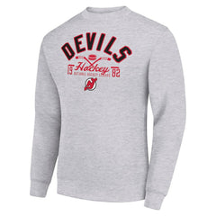 New Jersey Devils Starter Stick And Puck Logo Fleece Pullover Sweatshirt -  NHL Sweatshirts