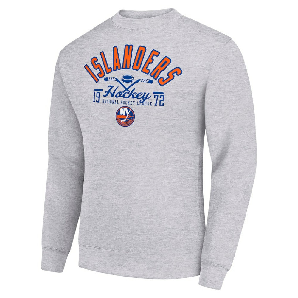 New York Islanders Starter Stick And Puck Logo Fleece Pullover Sweatshirt -  NHL Sweatshirts