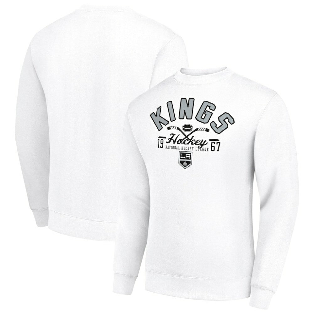 Los Angeles Kings Starter Stick And Puck Logo Fleece Pullover Sweatshirt -  NHL Sweatshirts