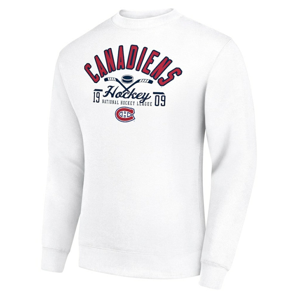 Montreal Canadiens Starter Stick And Puck Logo Fleece Pullover Sweatshirt -  NHL Sweatshirts
