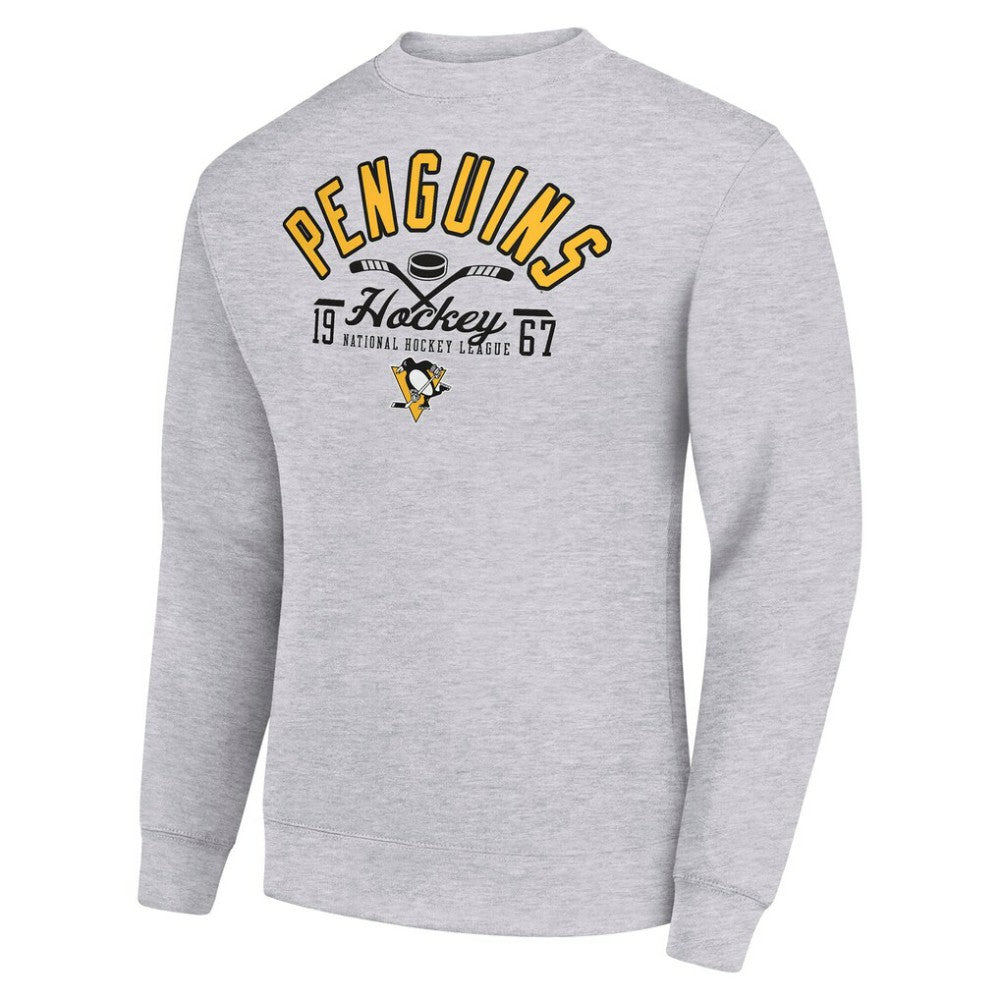 Pittsburgh Penguins Starter Stick And Puck Logo Fleece Pullover Sweatshirt -  NHL Sweatshirts