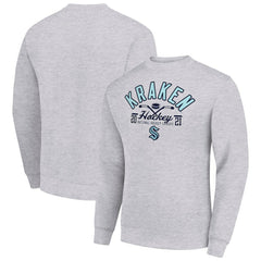 Seattle Kraken Starter Stick And Puck Logo Fleece Pullover Sweatshirt -  NHL Sweatshirts
