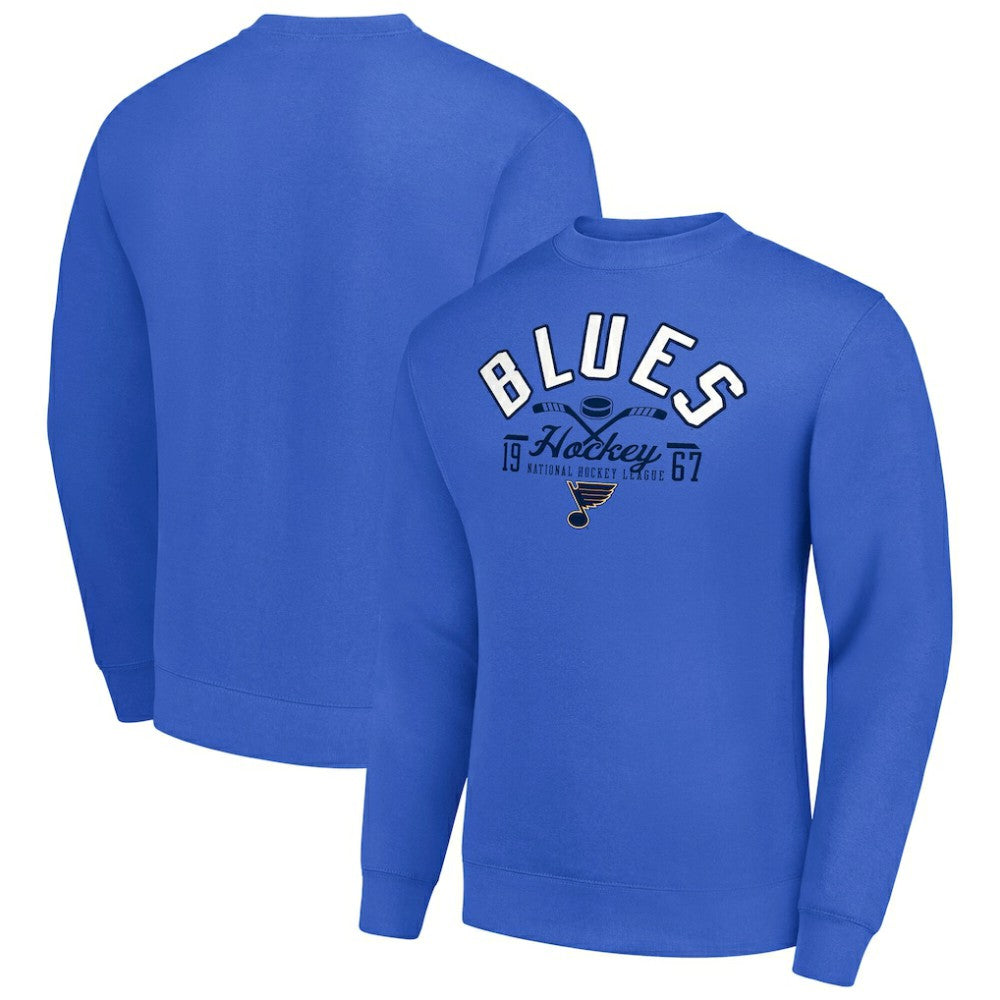 St. Louis Blues Starter Stick And Puck Logo Fleece Pullover Sweatshirt -  NHL Sweatshirts