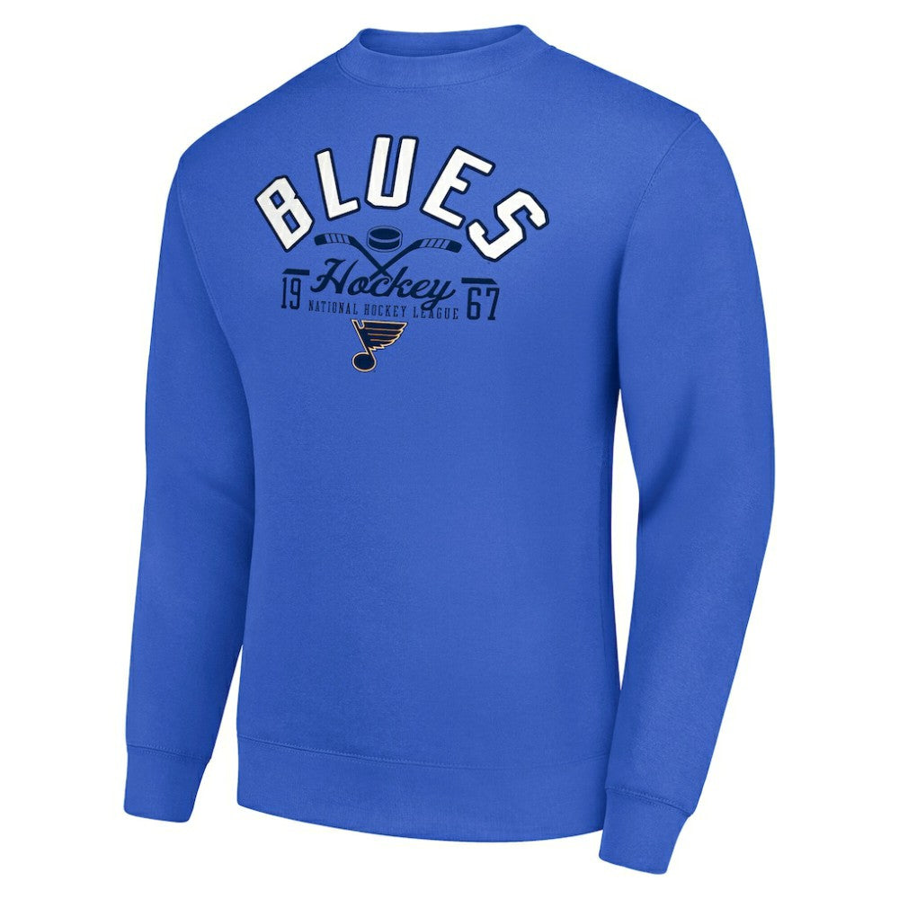 St. Louis Blues Starter Stick And Puck Logo Fleece Pullover Sweatshirt -  NHL Sweatshirts