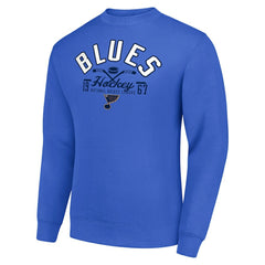 St. Louis Blues Starter Stick And Puck Logo Fleece Pullover Sweatshirt -  NHL Sweatshirts