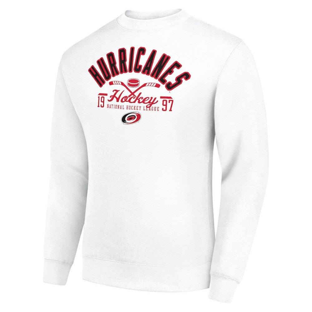 Carolina Hurricanes Starter Stick And Puck Logo Fleece Pullover Sweatshirt -  NHL Sweatshirts